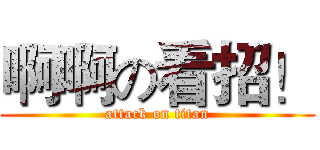 啊啊の看招！ (attack on titan)