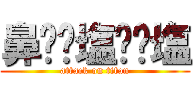 鼻⭐︎塩⭐︎塩 (attack on titan)