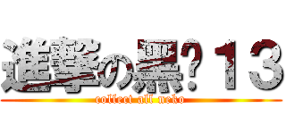 進撃の黑貓１３ (collect all neko)