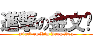 進撃の金文豿 (attack on Kim Jong Dog)