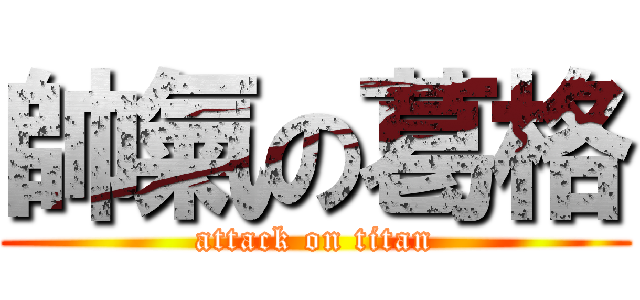 帥氣の葛格 (attack on titan)