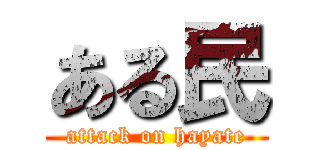 ある民 (attack on hayate)