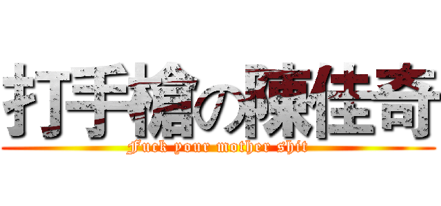 打手槍の陳佳奇 (Fuck your mother shit)