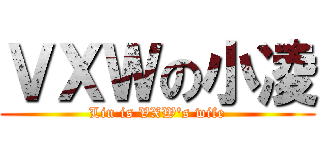 ＶＸＷの小凌 (Lin is VXW\'s wife)