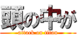 頭の中が (attack on titan)