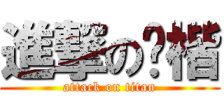 進撃の钊楷 (attack on titan)