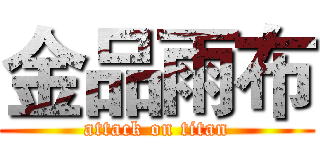 金品雨布 (attack on titan)