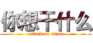 你想干什么 (attack on titan)
