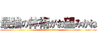 最強の体術がお望みかね (attack on titan)