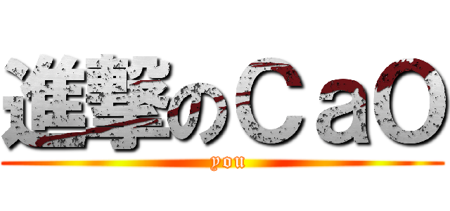 進撃のＣａＯ (  you)