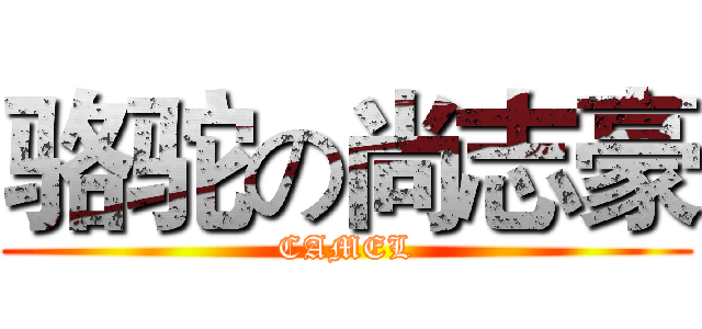 骆驼の尚志豪 (CAMEL)