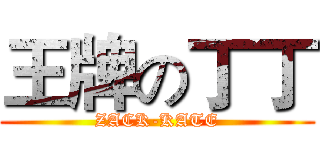 王牌の丁丁 (ZACK-KATE)