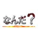 なんだ？ (What?)