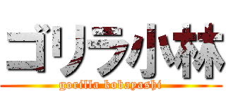 ゴリラ小林 (gorilla kobayashi)