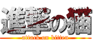 進撃の猫 (attack on kitten)