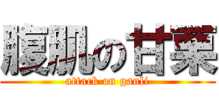 腹肌の甘栗 (attack on ganli)