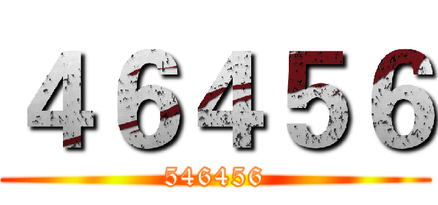４６４５６ (546456)