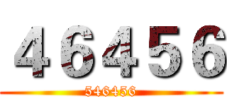 ４６４５６ (546456)