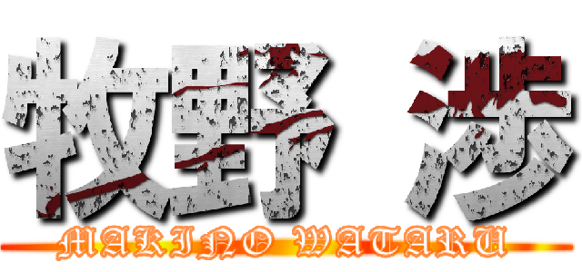 牧野 渉 (MAKINO WATARU)