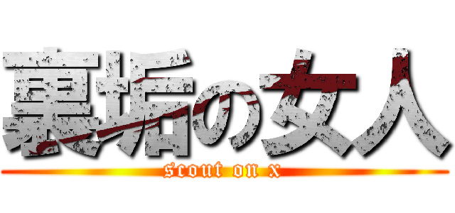 裏垢の女人 (scout on x)