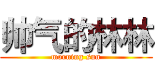帅气的林林 (morning sun)