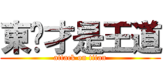 東婷才是王道 (attack on titan)