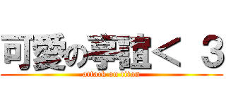 可愛の亭誼＜ ３ (attack on titan)