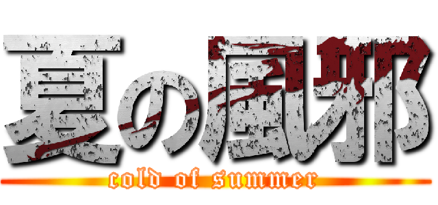 夏の風邪 (cold of summer)