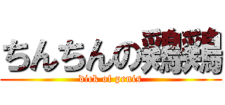 ちんちんの鶏鶏 (dick of penis)