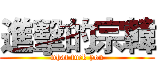 進擊的宗韓 (what fuck you)