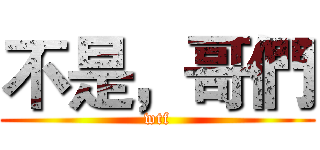 不是，哥們 (wtf)