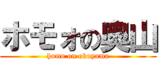 ホモォの奥山 (homo on okuyama)