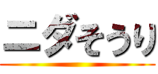 ニダそうり ()