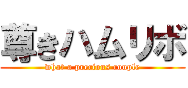 尊きハムリボ (what a precious couple)