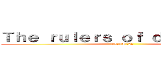 Ｔｈｅ ｒｕｌｅｒｓ ｏｆ ｄａｒｋｎｅｓｓ (Gremio 002)