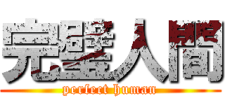 完璧人間 (perfect human)