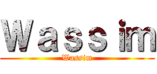 Ｗａｓｓｉｍ (Wassim)
