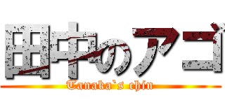 田中のアゴ (Tanaka`s chin)