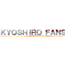 ＫＹＯＳＨＩＲＯ ＦＡＮＳＵＢ (APRESENTA)