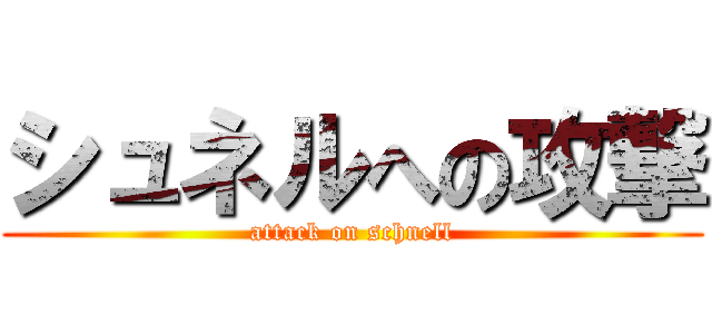 シュネルへの攻撃 (attack on schnell)