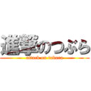 進撃のつぶら (attack on tubura)