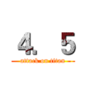 ４．５ (attack on titan)