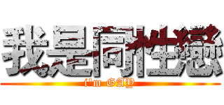 我是同性戀 (i'm GAY)