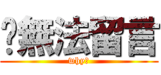 你無法留言 (why?)