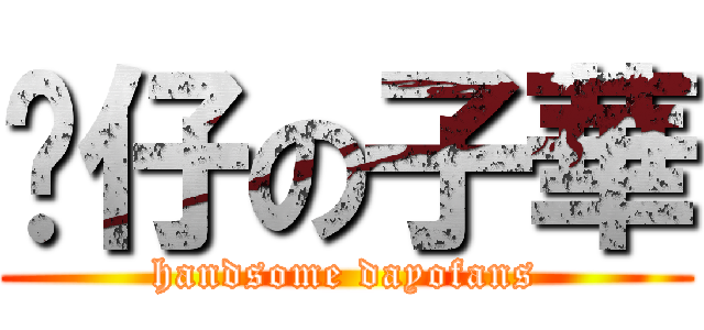 靚仔の子華 (handsome dayofans)