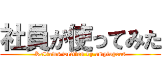 社員が使ってみた (Reviews written by employees)