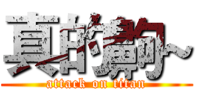 真的齁~ (attack on titan)