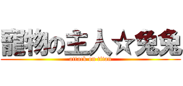 寵物の主人☆兔兔 (attack on titan)