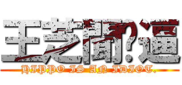 王芝聞傻逼 (HIPPO IS AN IDIOT.)