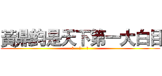 黃鼎鈞是天下第一大白目 (神    精    病)